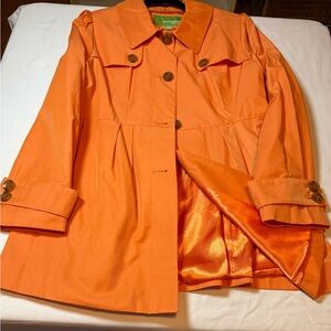 Weatherproof Orange Trench Coat for Women